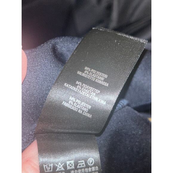 Ted Baker Deneese Black Skater Dress Sz 10 Ruffle Sleeves Pockets Rose Gold Zip - Picture 7 of 16